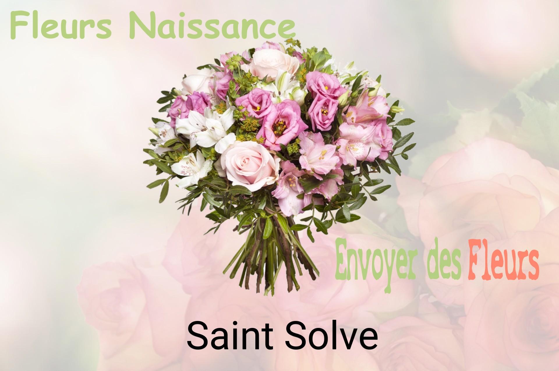 Bouquet de fleurs de naissance livré à Saint-Solve